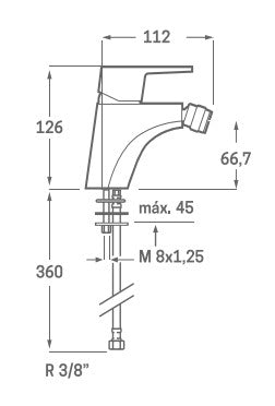Grifo de Bidet Balans