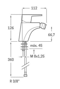 Grifo de Bidet Balans