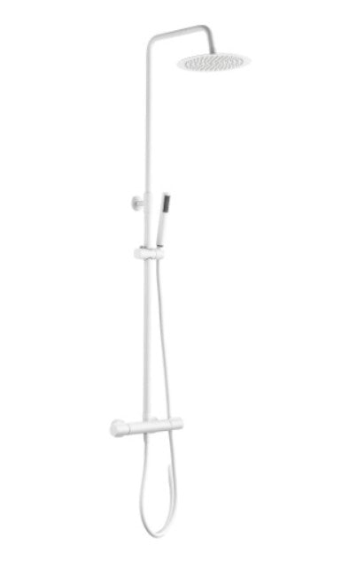 Columna de ducha Ergos Termostática Blanca