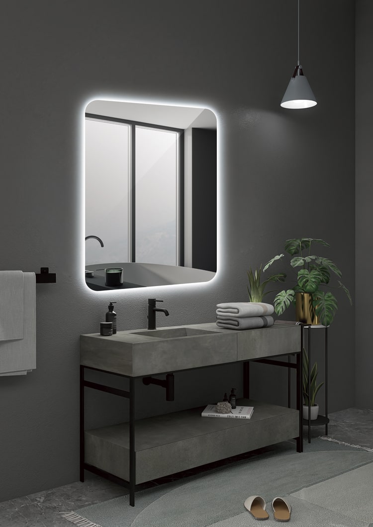 Espejo de baño rectangular Dinamarca Ledimex