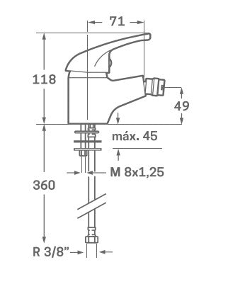 Grifo de Bidet Enkel