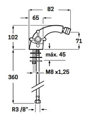 Grifo Monobloc de Bidet