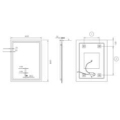 ESPEJO HOLANDA - LEDIMEX