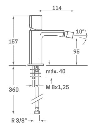 Grifo de Bidet Faro