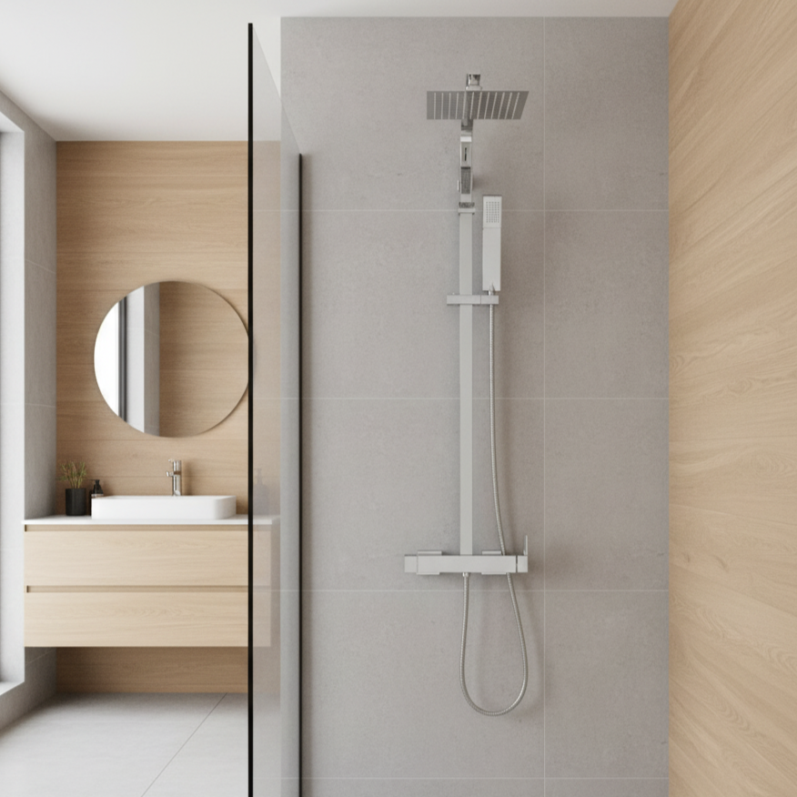 Columna de ducha Skara Monomando Cromo