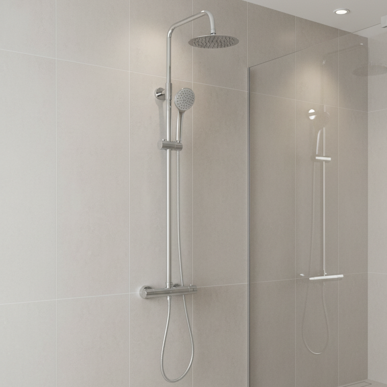 Columna de ducha Ergos termostática cromo