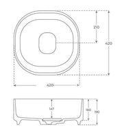Lavabo Sobre Encimera Gobie - Fossil Natura
