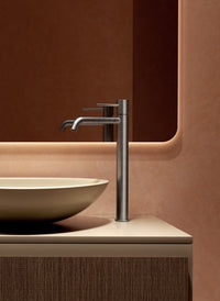 Grifo de lavabo alto Monomando Serie Monza Acabado Black Gun Metal
