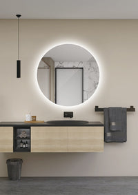 Espejo de baño circular Lisboa Ledimex