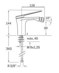 Monomando Bidet Magna