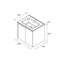 Mueble de baño Noja Salgar Suspendido 2 puertas