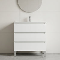 Conjunto mueble de baño con lavabo Marsella con patas