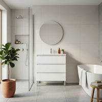 Conjunto mueble de baño con lavabo Marsella con patas