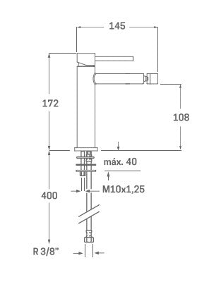 Monomando Plenum Bidet