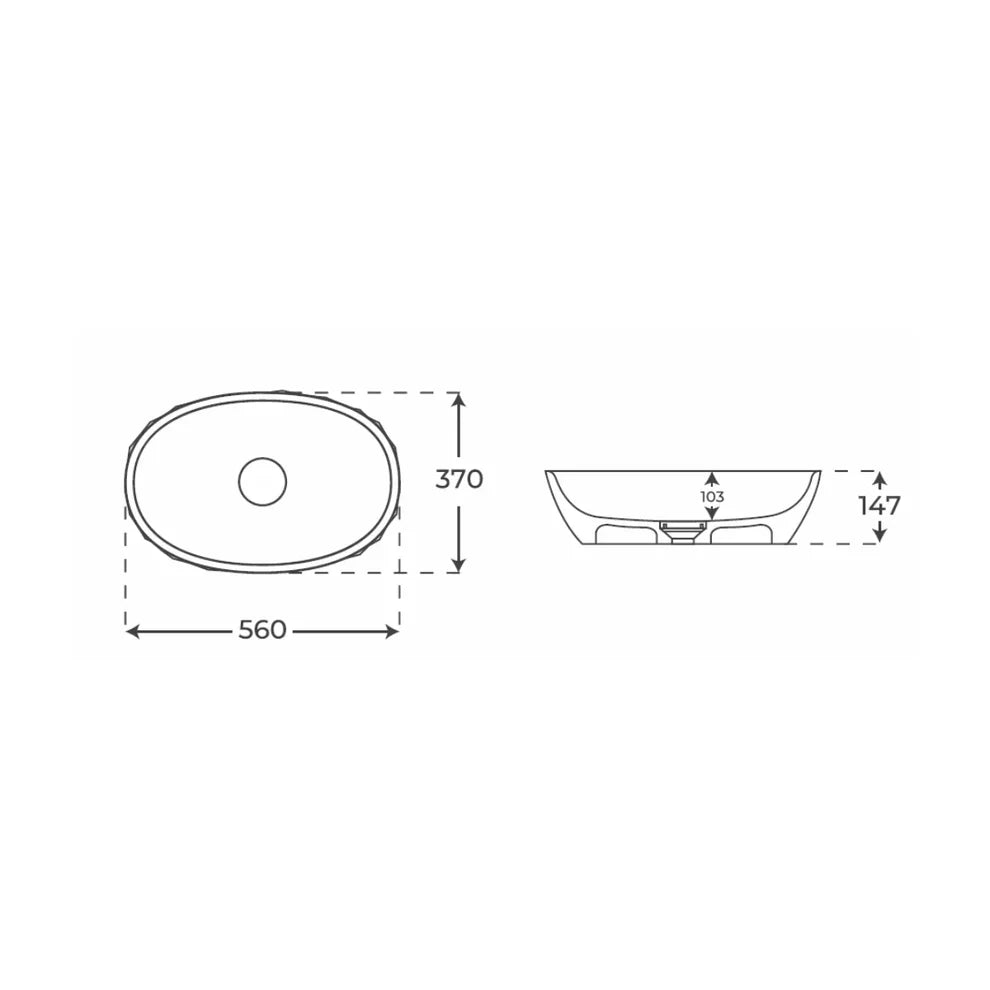 Lavabo Sobre Encimera Saiko - Fossil Natura