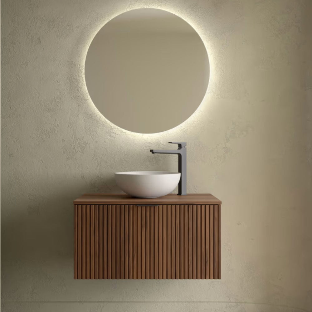 Mueble de baño con encimera de madera Biba Salgar 1 cajón