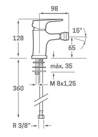 Grifo de Bidet Sinua