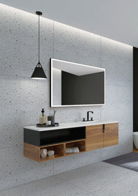 Espejo de baño rectangular Suiza Ledimex