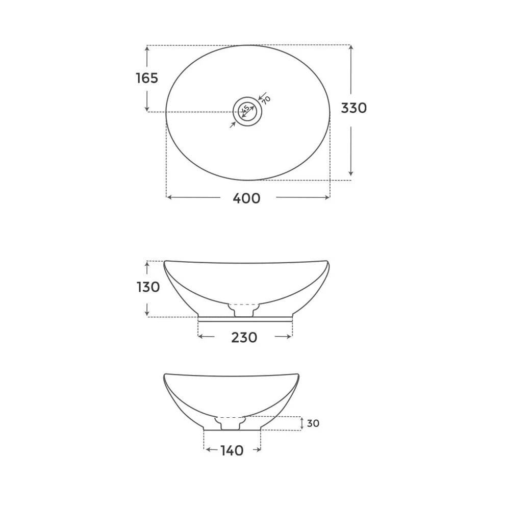 Lavabo Sobre Encimera Sun - Fossil Natura